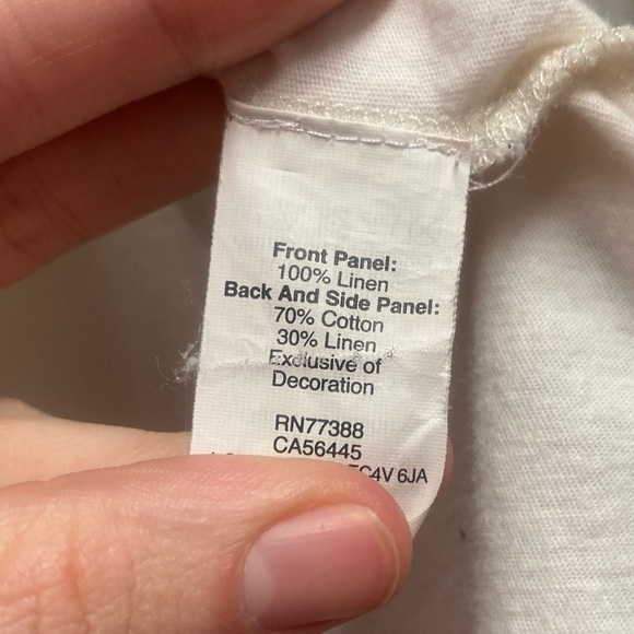 Madewell Linen/Cotton Blend Tank Top Size Small - Picture 3 of 4